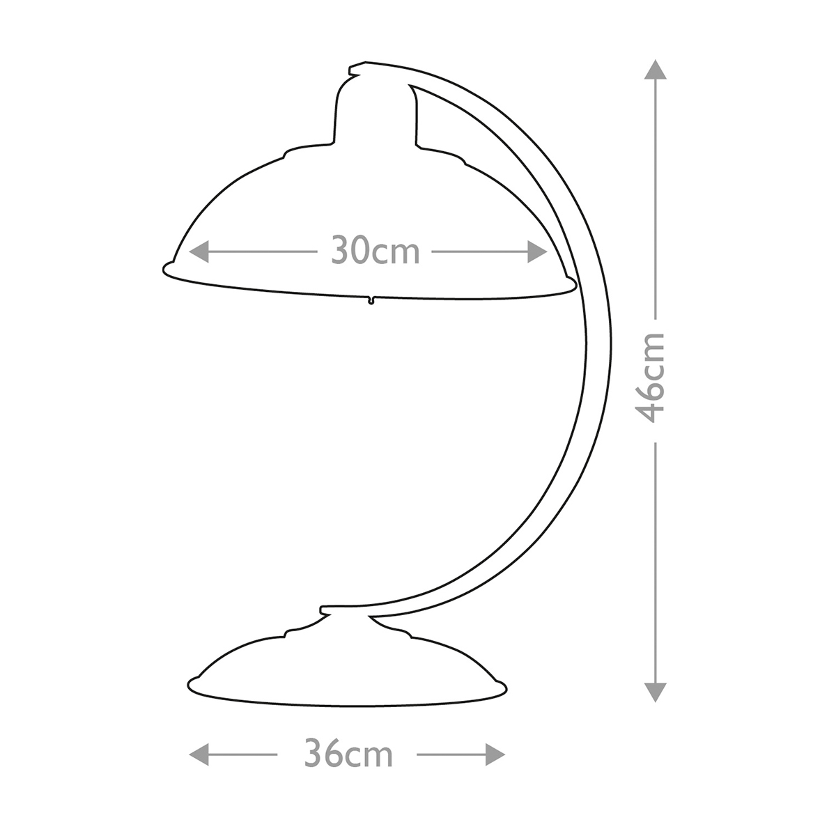 Merrowfield Curved Arm Desk Lamp Oyster White Merrowfield Curved Arm Desk Lamp Oyster White