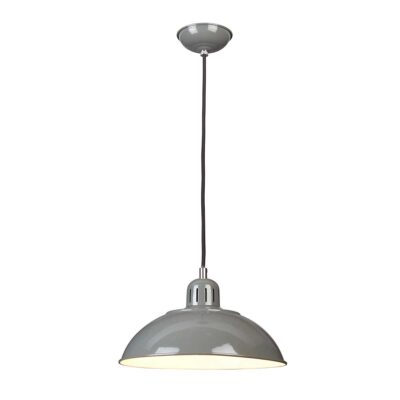 Merrowfield Retro Diner Pendant Grey