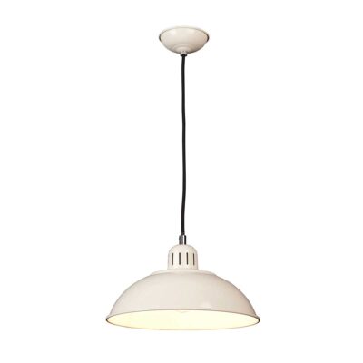 Merrowfield Retro Diner Pendant Light Cream