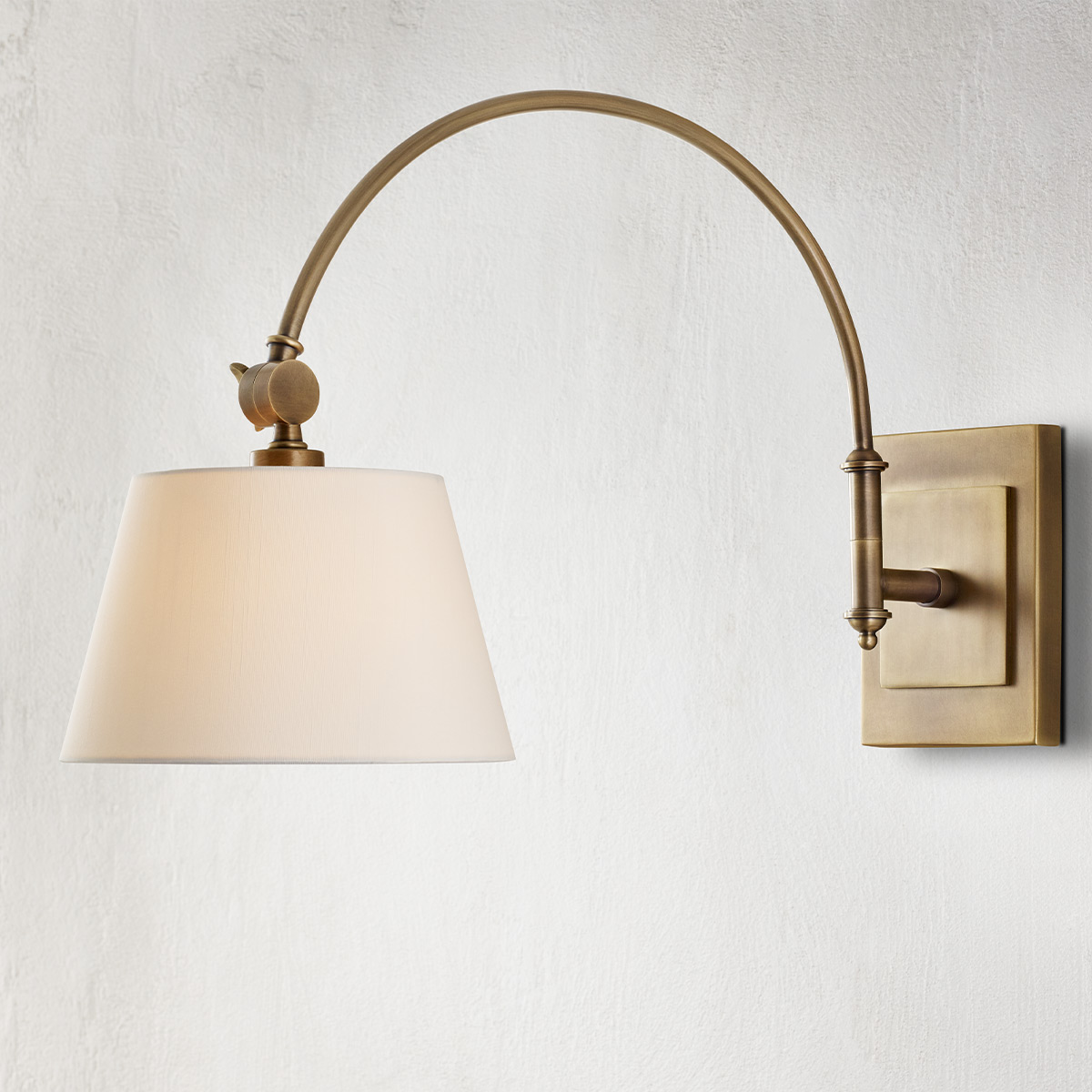 Merrowvale Transitional Swing-Arm Wall Light Antique Brass Merrowvale Transitional Swing-Arm Wall Light Antique Brass