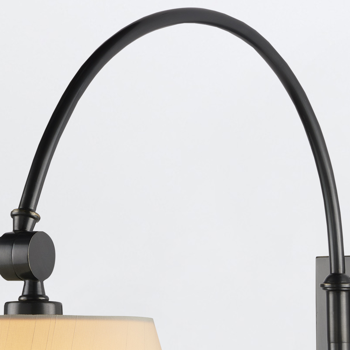 Merrowvale Transitional Swing-Arm Wall Light Oil Rubbed Bronze Merrowvale Transitional Swing-Arm Wall Light Oil Rubbed Bronze — detail view