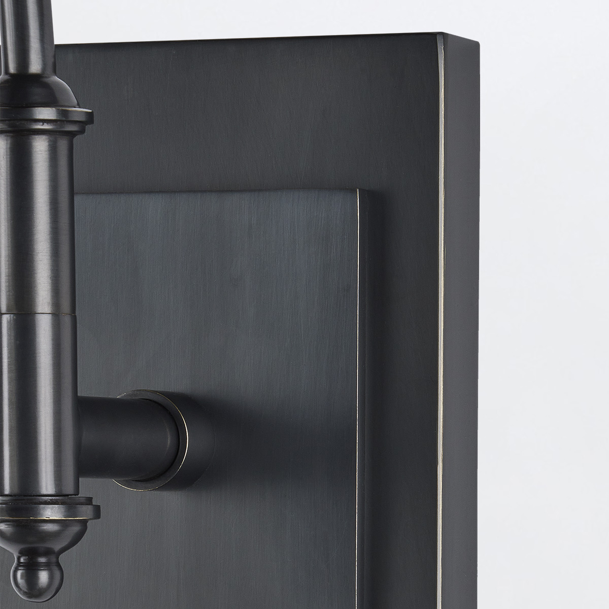 Merrowvale Transitional Swing-Arm Wall Light Oil Rubbed Bronze Merrowvale Transitional Swing-Arm Wall Light Oil Rubbed Bronze — detail view