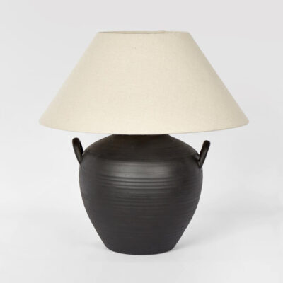 Middleton Hamptons Ceramic Table Lamp Matte Black