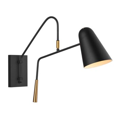 Midshire Contemporary Wall Light Midnight Black