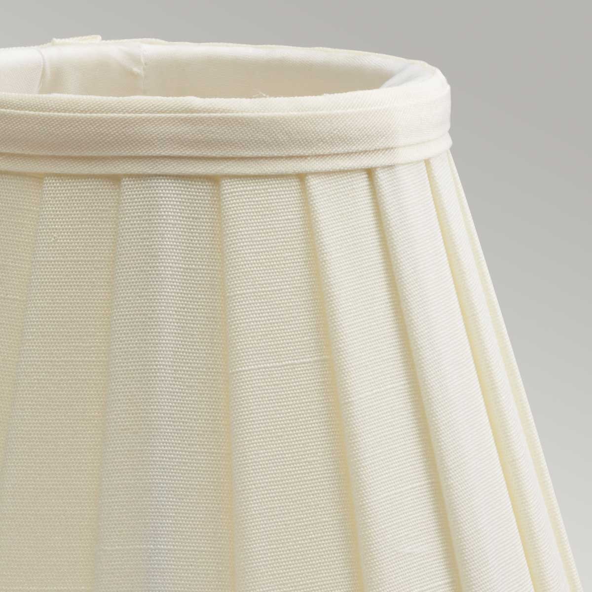 Millbank Shades French Provincial Pleated Candle Clip Shade in Ivory Millbank Shades French Provincial Pleated Candle Clip Shade in Ivory — detail view