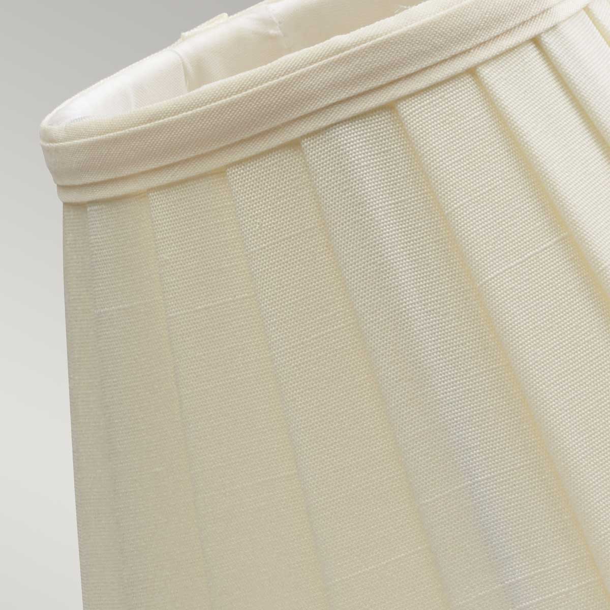 Millbank Shades French Provincial Pleated Candle Clip Shade in Ivory Millbank Shades French Provincial Pleated Candle Clip Shade in Ivory — detail view