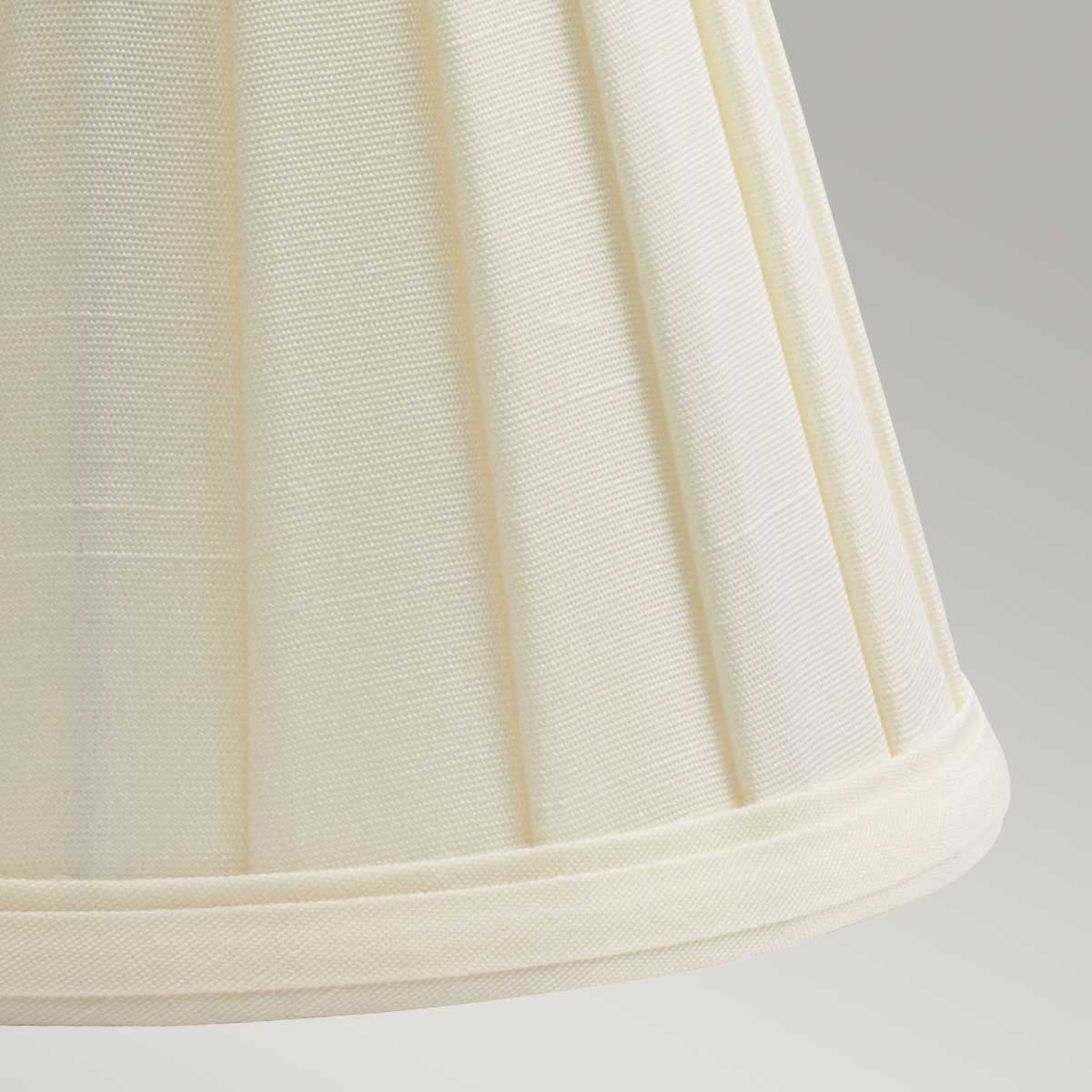 Millbank Shades French Provincial Pleated Candle Clip Shade in Ivory Millbank Shades French Provincial Pleated Candle Clip Shade in Ivory — detail view