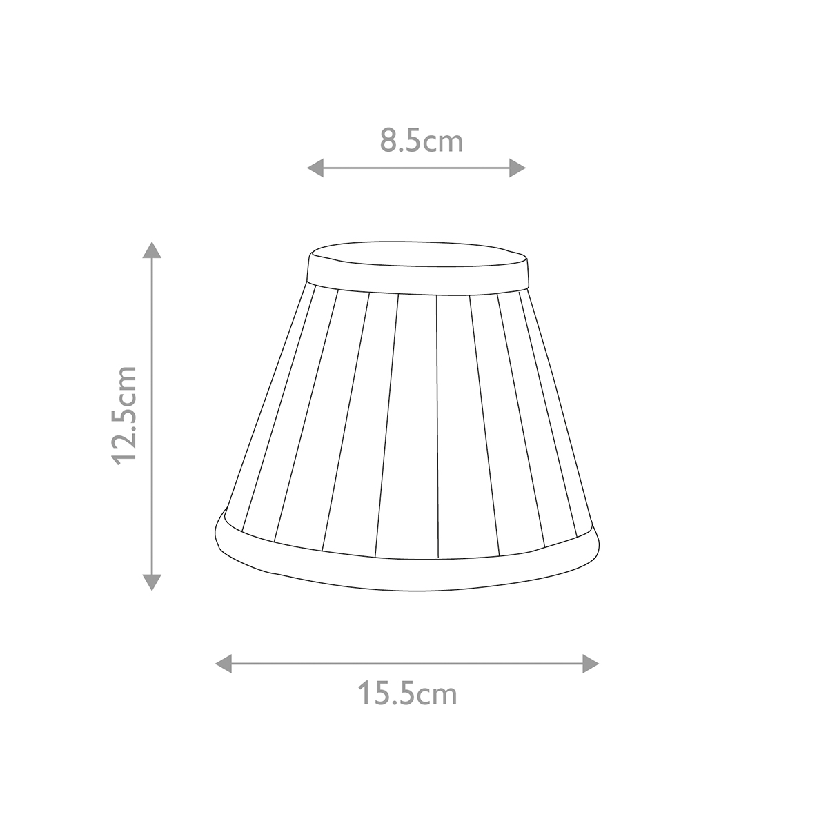 Millbank Shades French Provincial Pleated Candle Clip Shade in White Millbank Shades French Provincial Pleated Candle Clip Shade in White