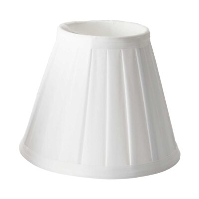 Millbank Shades French Provincial Pleated Candle Clip Shade in White