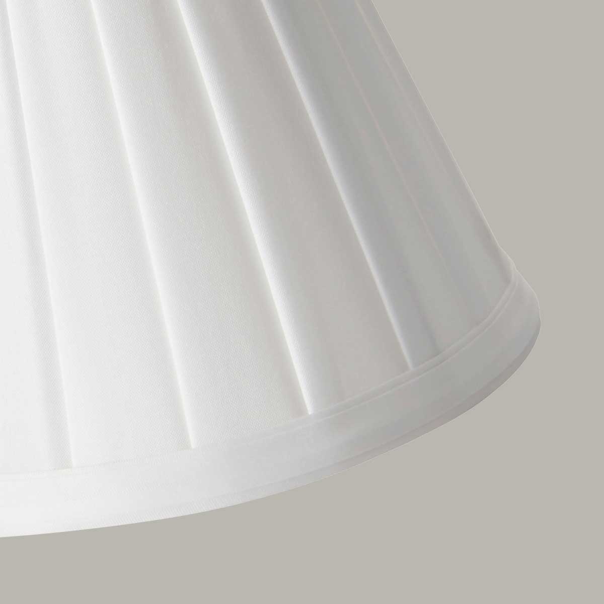 Millbank Shades French Provincial Pleated Candle Clip Shade in White Millbank Shades French Provincial Pleated Candle Clip Shade in White — detail view