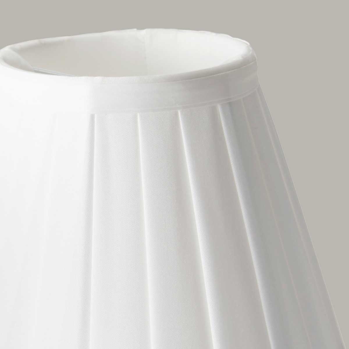 Millbank Shades French Provincial Pleated Candle Clip Shade in White Millbank Shades French Provincial Pleated Candle Clip Shade in White — detail view