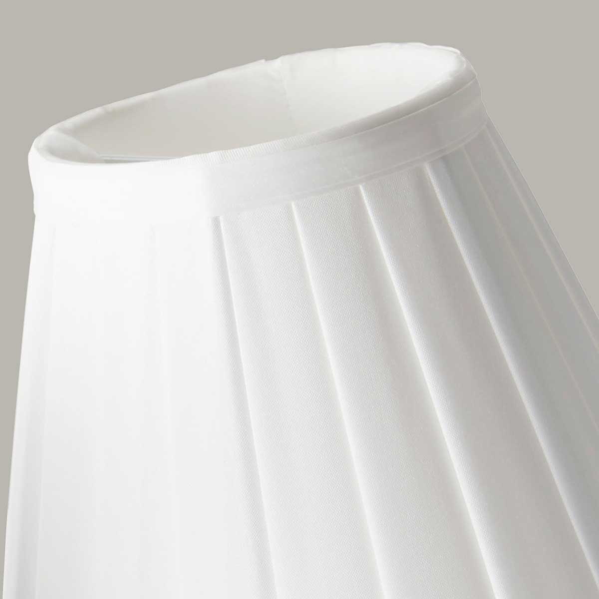 Millbank Shades French Provincial Pleated Candle Clip Shade in White Millbank Shades French Provincial Pleated Candle Clip Shade in White — detail view