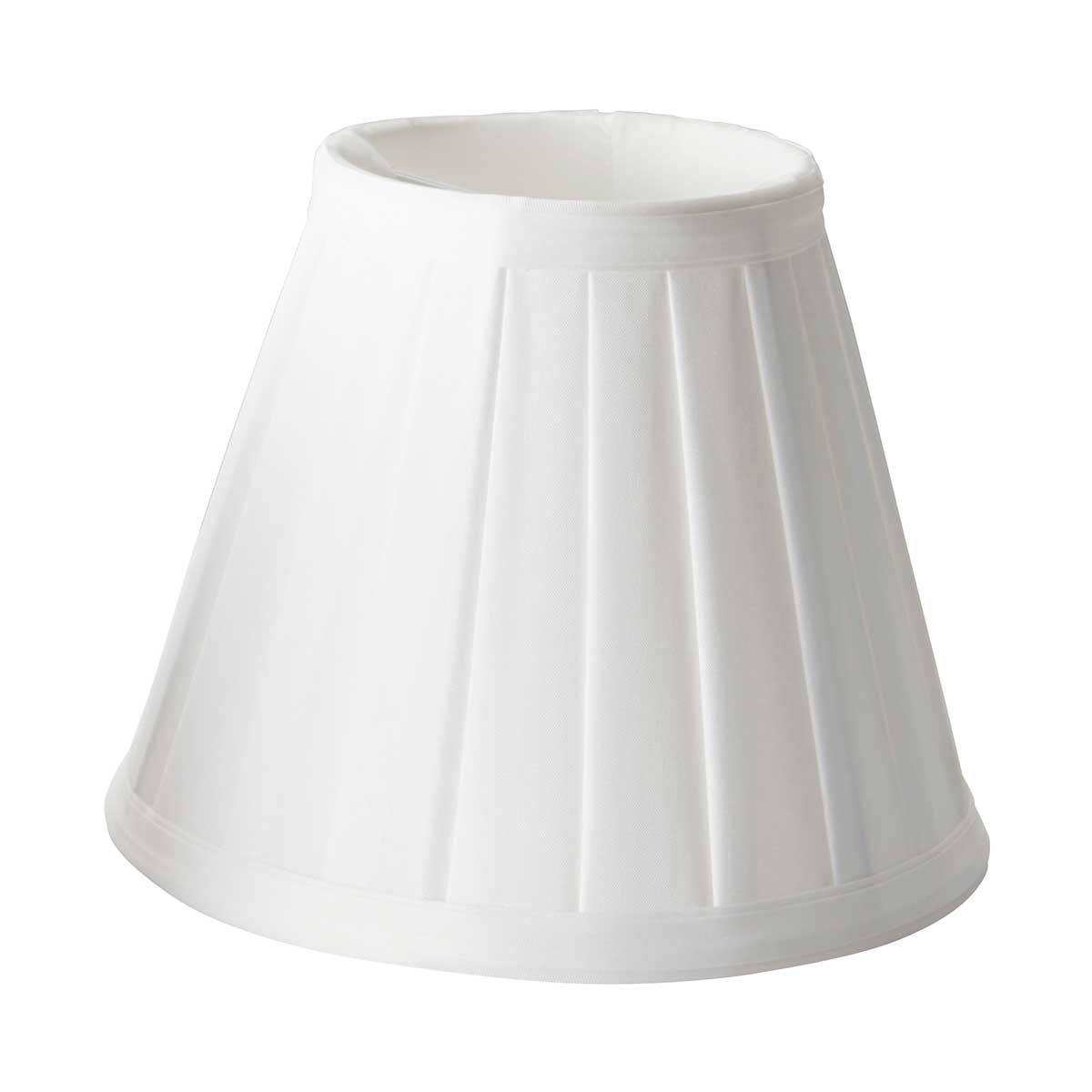Millbank Shades French Provincial Pleated Candle Clip Shade in White