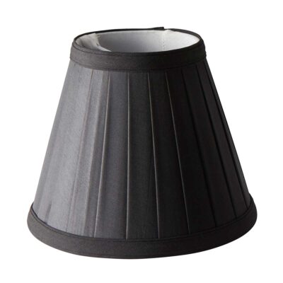 Millbank Shades Pleated Black Candle Clip Shade