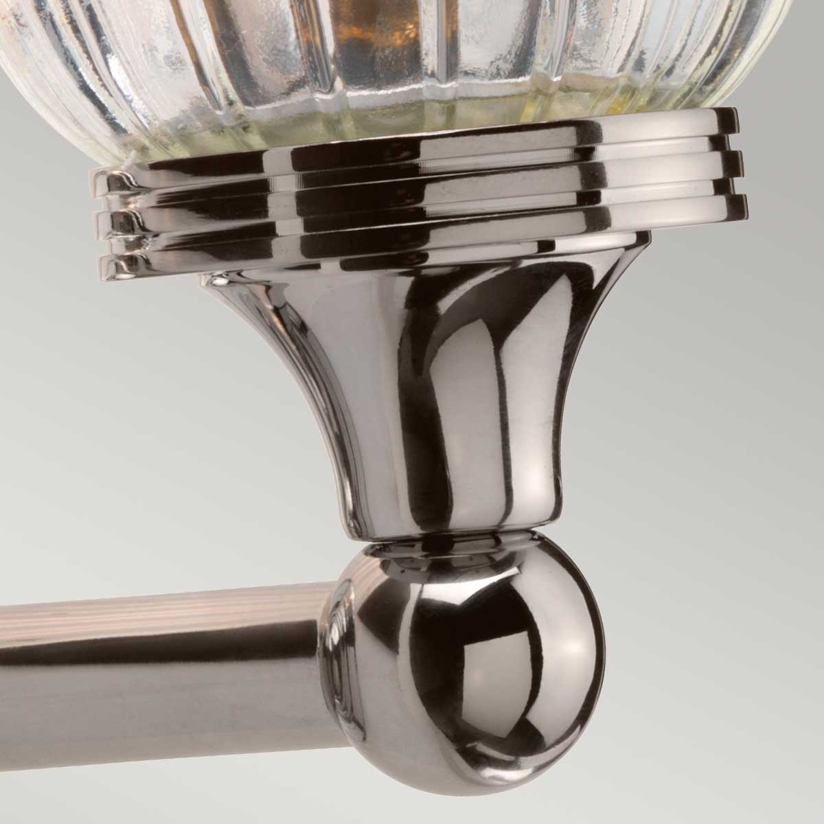 Millbourne French Provincial Wall Light Polished Nickel Millbourne French Provincial Wall Light Polished Nickel — detail view