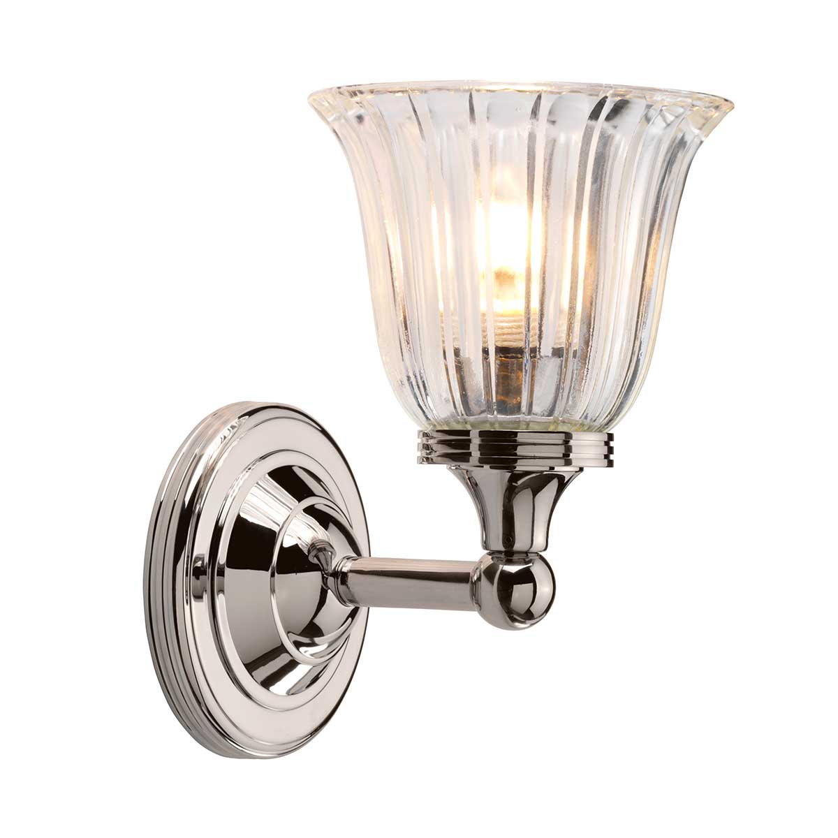 Millbourne French Provincial Wall Light Polished Nickel