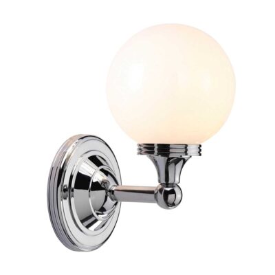Millbourne Globe Wall Light Polished Chrome