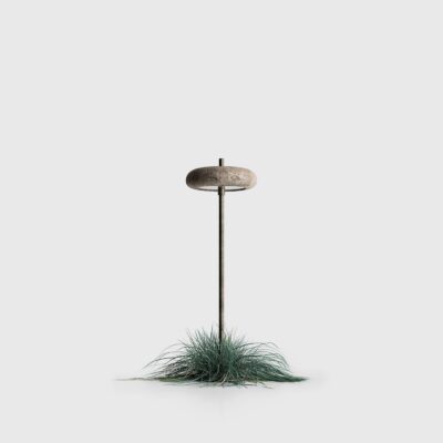 Millbrook Round Bollard Light Antique Brass And Terracotta
