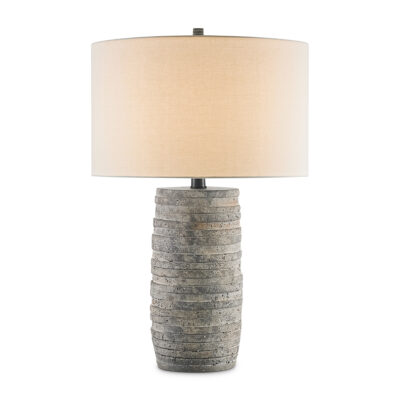 Millgate Inn Hamptons Table Lamp Rustic Grey Terracotta