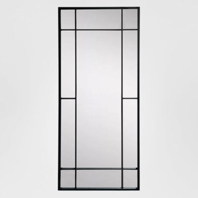 Monarchgate Hamptons Rectangular Outdoor Mirror Black