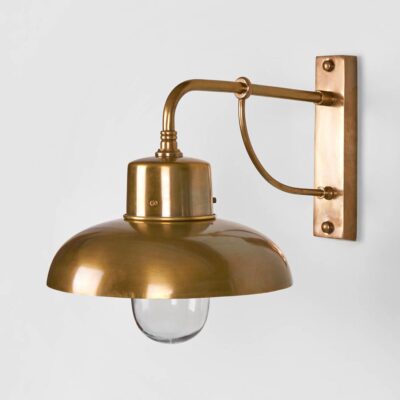 Moncrief Hamptons Outdoor Wall Light Brass
