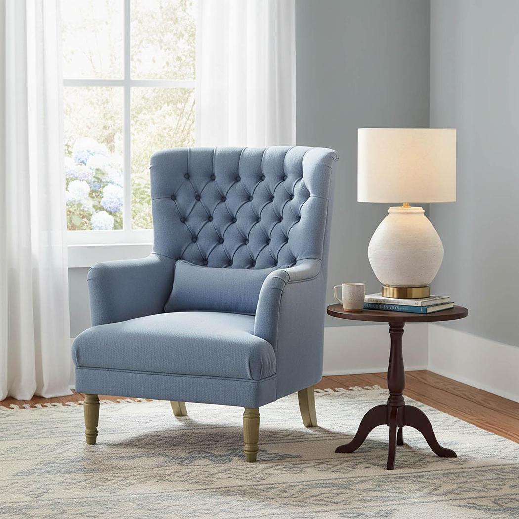 Montville Hamptons Sandstone Table Lamp With Linen Shade Montville Hamptons Sandstone Table Lamp With Linen Shade