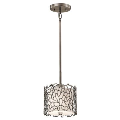 Moonlit Reef Contemporary Mini Pendant in Classic Pewter