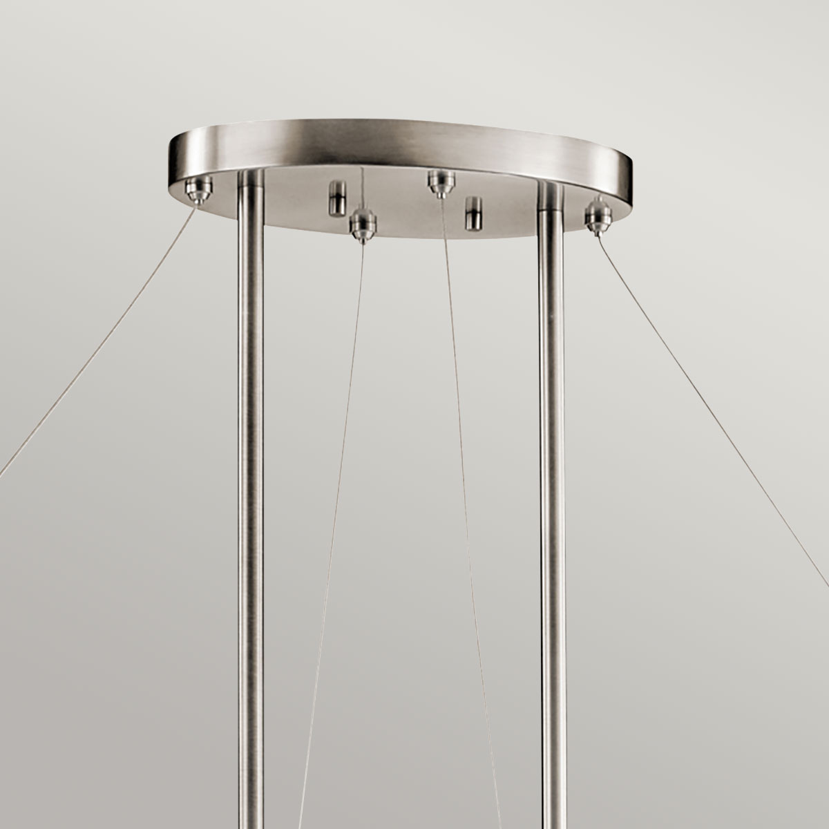 Moonlit Reef Contemporary Oval Island Chandelier Classic Pewter Moonlit Reef Contemporary Oval Island Chandelier Classic Pewter — detail view