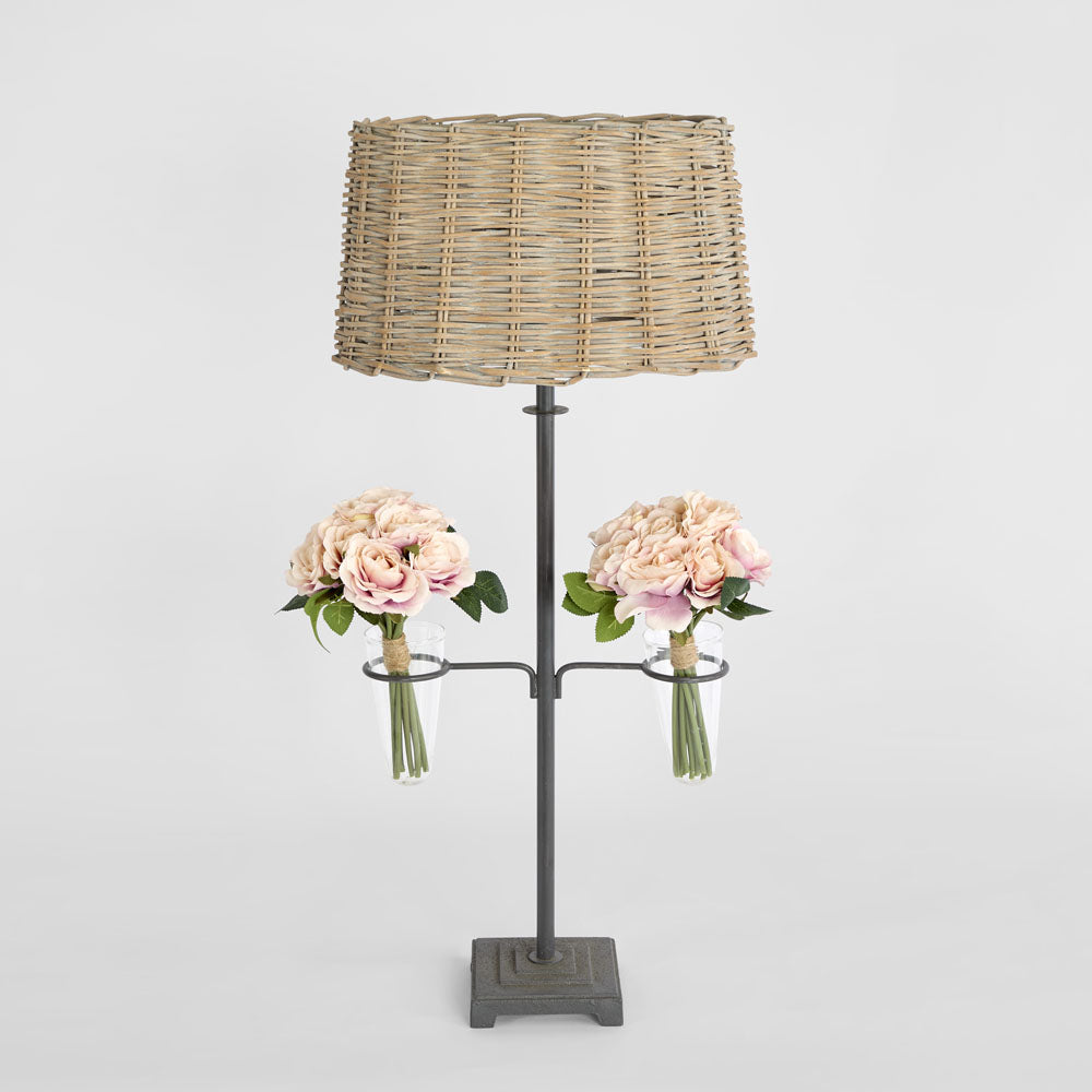 Moorpeth Hamptons Rattan Drum Lampshade Beige Moorpeth Hamptons Rattan Drum Lampshade Beige