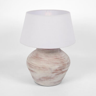 Morcambe French Provincial Table Lamp Whitewashed Terracotta