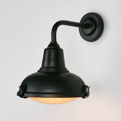Nantucket Heritage Gooseneck Outdoor Wall Light Black