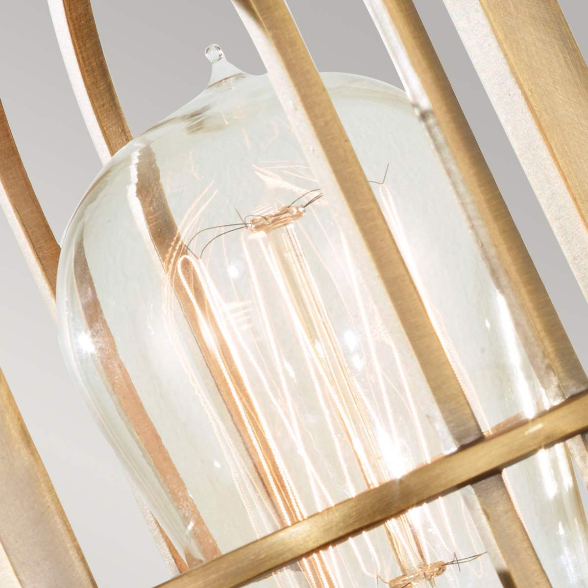 Netherby Abbey Industrial Cage Wall Light Netherby Abbey Industrial Cage Wall Light — detail view