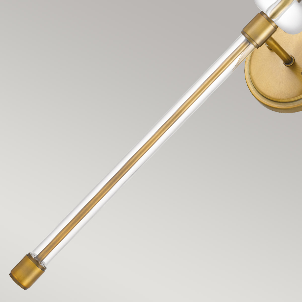Netherfield Hamptons Wall Light Weathered Brass Netherfield Hamptons Wall Light Weathered Brass — detail view