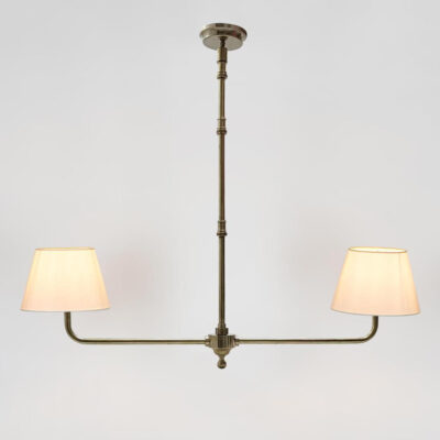 Nettlewood Hamptons Two Arm Pendant Antique Brass