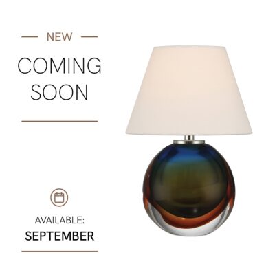 Nickelbourne Cordless Art Glass Orb Table Lamp