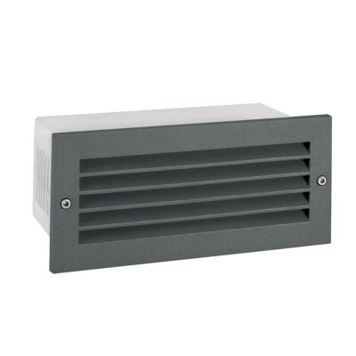 Nordholm Modern Louvre Recessed Wall Light Graphite