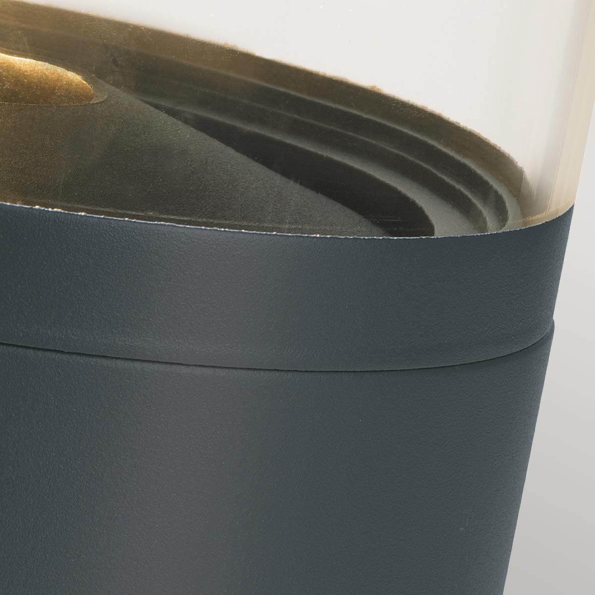 Nordholme Bollard Modern Graphite Outdoor Bollard Light Nordholme Bollard Modern Graphite Outdoor Bollard Light — detail view