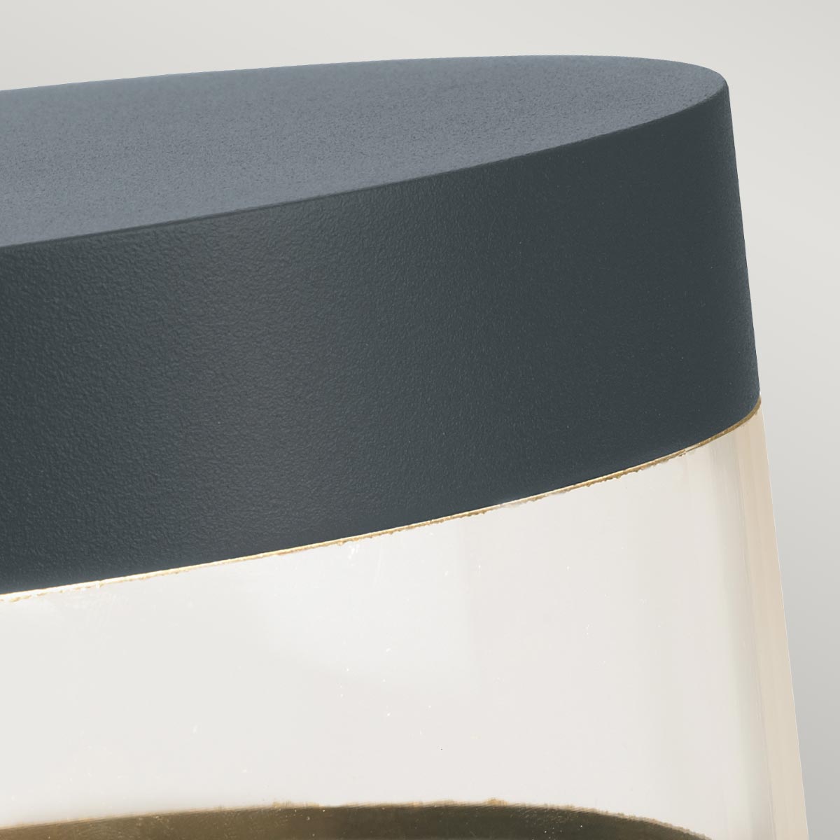 Nordholme Bollard Modern Graphite Outdoor Bollard Light Nordholme Bollard Modern Graphite Outdoor Bollard Light — detail view