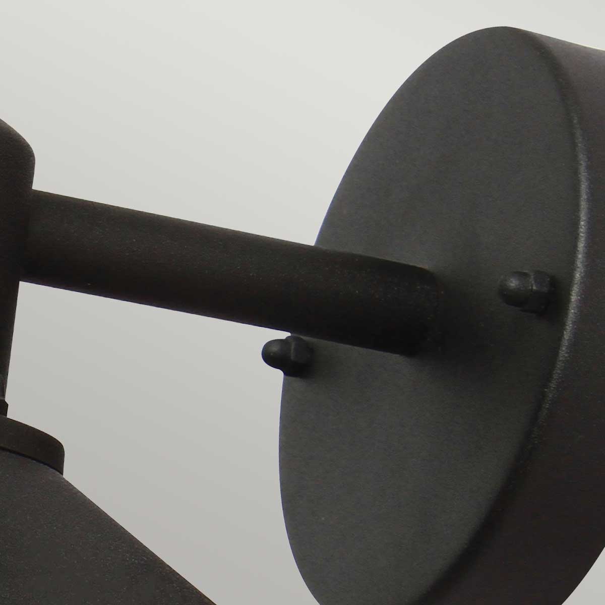 Nordholt Coastal Tiered Black Outdoor Wall Lantern Nordholt Coastal Tiered Black Outdoor Wall Lantern — detail view