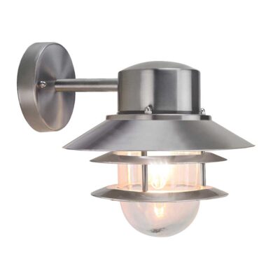 Nordholt Tiered Wall Lantern Brushed Stainless Steel