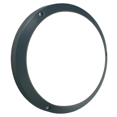 Nordic Strait Modern Round Outdoor Wall Light Graphite