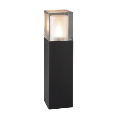 Norholme Modern Outdoor Bollard Light in Black