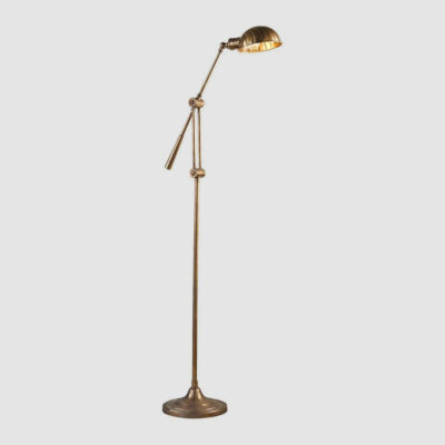 Norland French Provincial Adjustable Floor Lamp Antique Brass