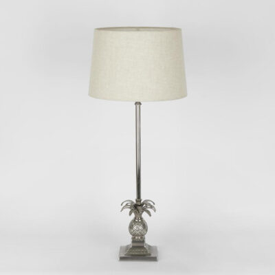 Northcote Hamptons Pineapple Table Lamp Base Antique Silver