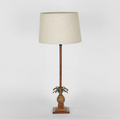 Northcote Hamptons Pineapple Table Lamp Base Brown