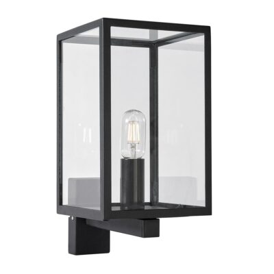 Northgale Hamptons Outdoor Wall Light with Arm Black