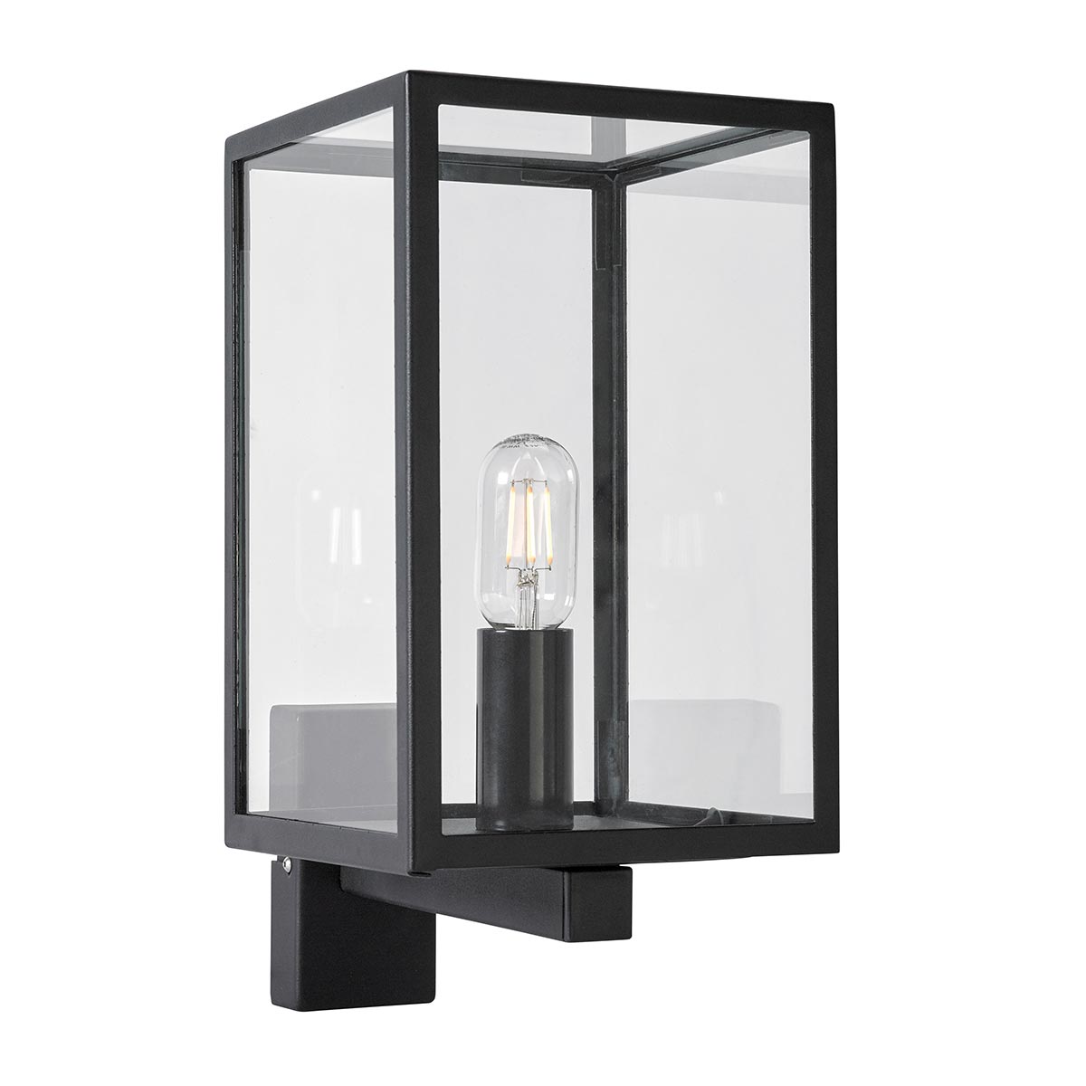 Northgale Hamptons Outdoor Wall Light with Arm Black