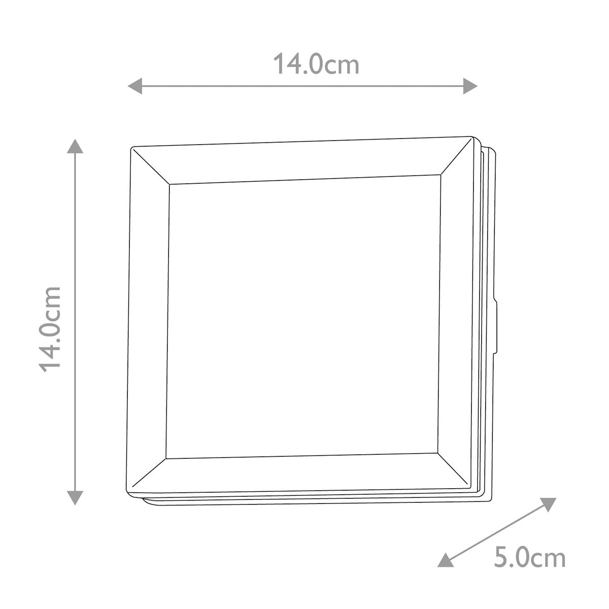 Northgard Modern Square Outdoor Wall Light Graphite Northgard Modern Square Outdoor Wall Light Graphite