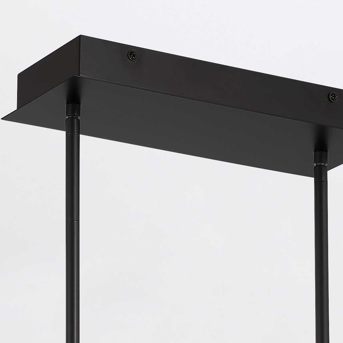 Northglen Contemporary Linear Chandelier Matte Black Northglen Contemporary Linear Chandelier Matte Black — detail view