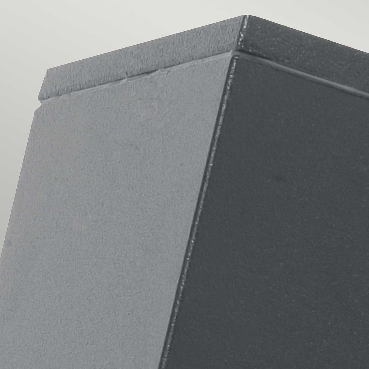 Norvale Modern Cube Outdoor Wall Light Graphite Norvale Modern Cube Outdoor Wall Light Graphite — detail view